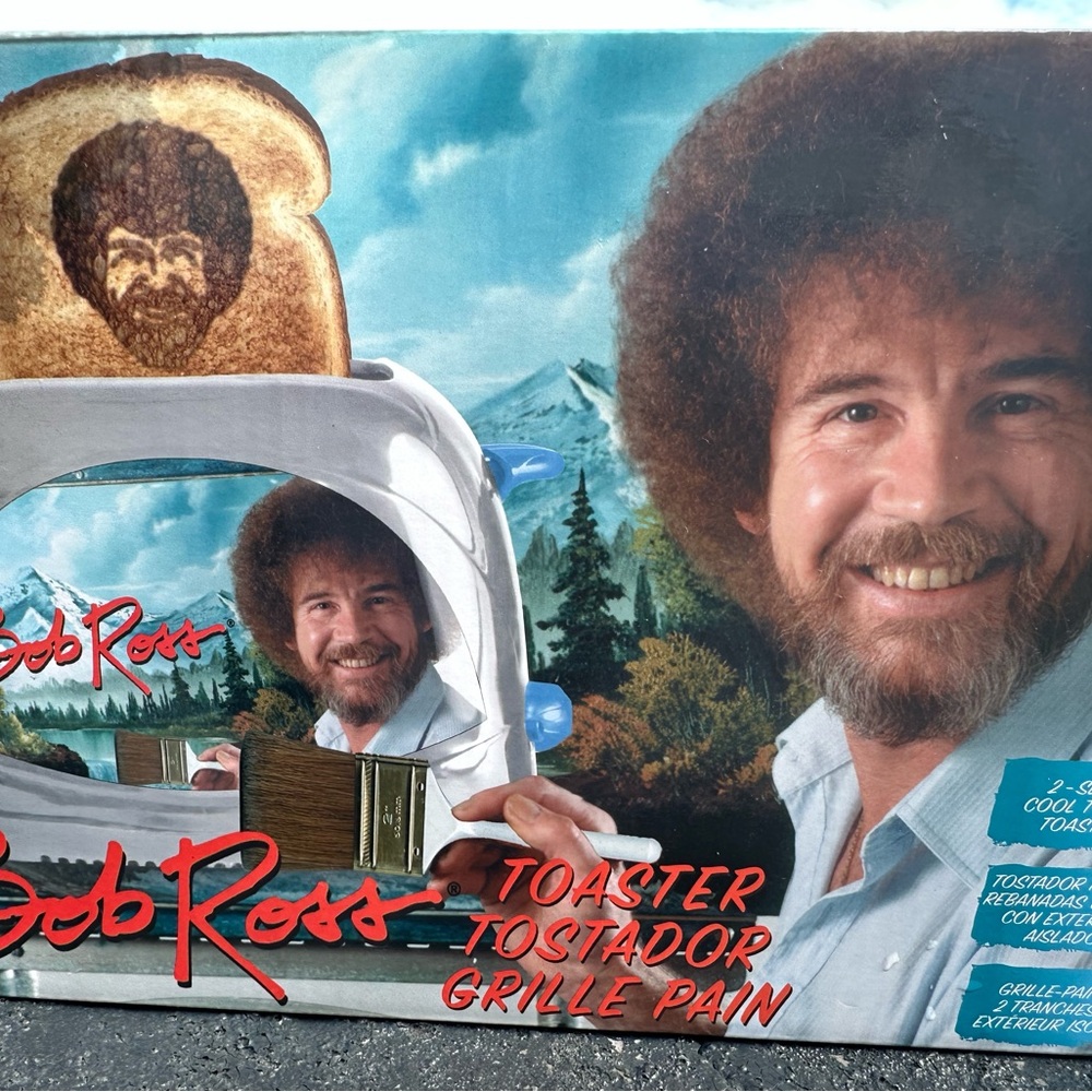Bob Ross Toaster with Toasted Image Feature